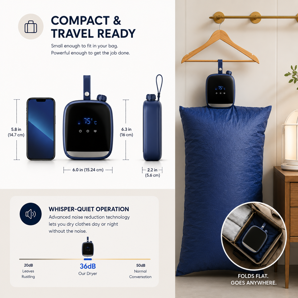 LuminaDry Portable Clothes Dryer